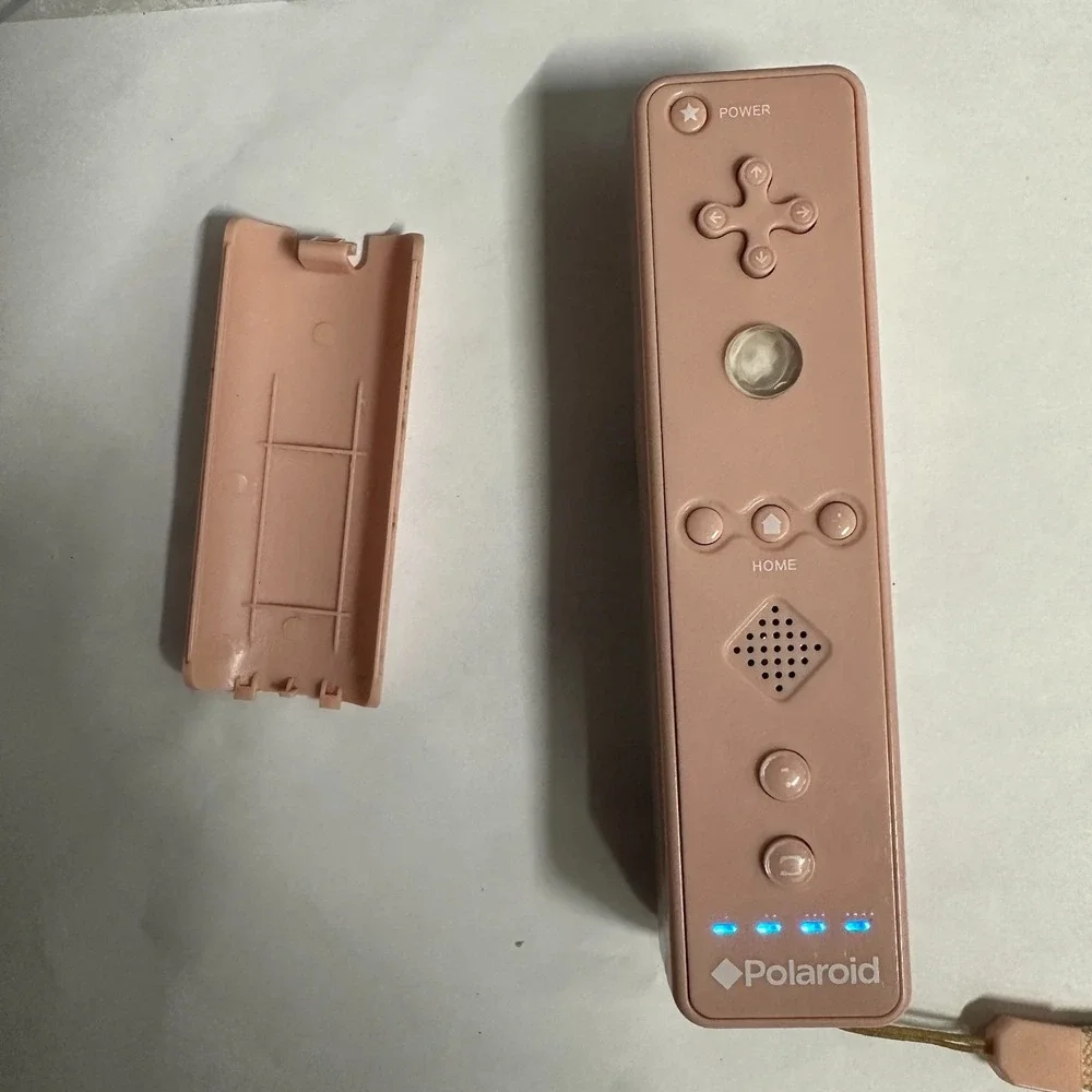 Polaroid Wii Wireless Remote Controller Pink Motion Plus USB Receiver Accessory